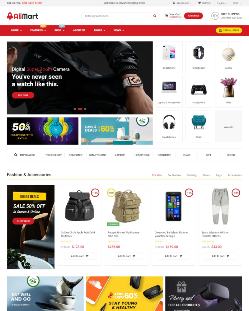 AliMart - Multipurpose Premium Sections Shopify Theme