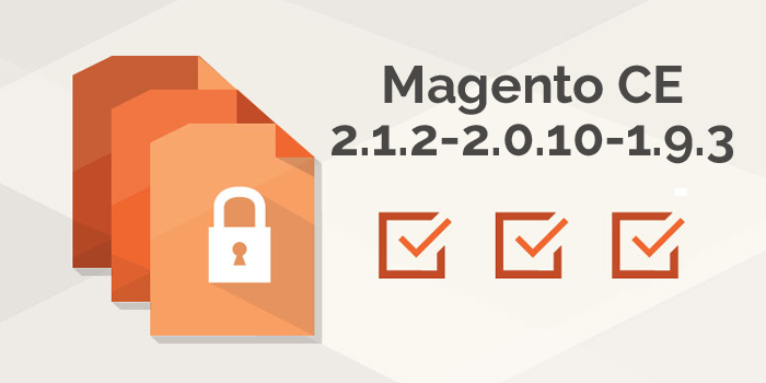 magento 1.9.3, 2.0.10 and 2.1.2