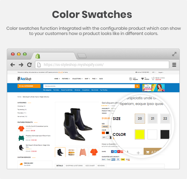 AaShop -  Multipurpose Responsive Shopify Theme with Sections