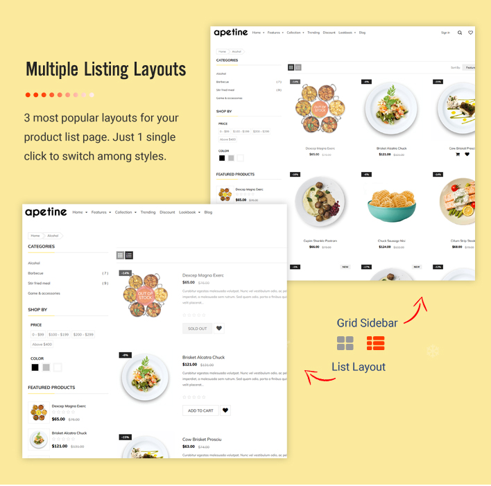 Ss Apetine - Responsive Restaurant Shopify Sections Theme