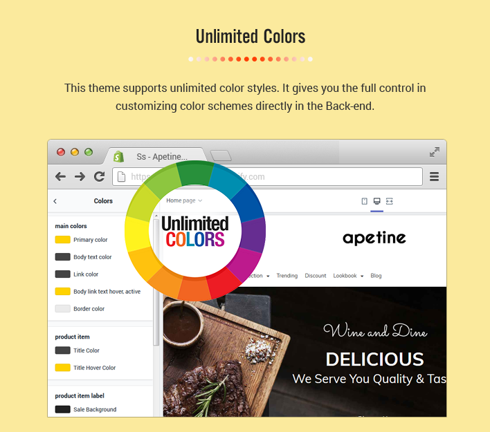 Ss Apetine - Responsive Restaurant Shopify Sections Theme