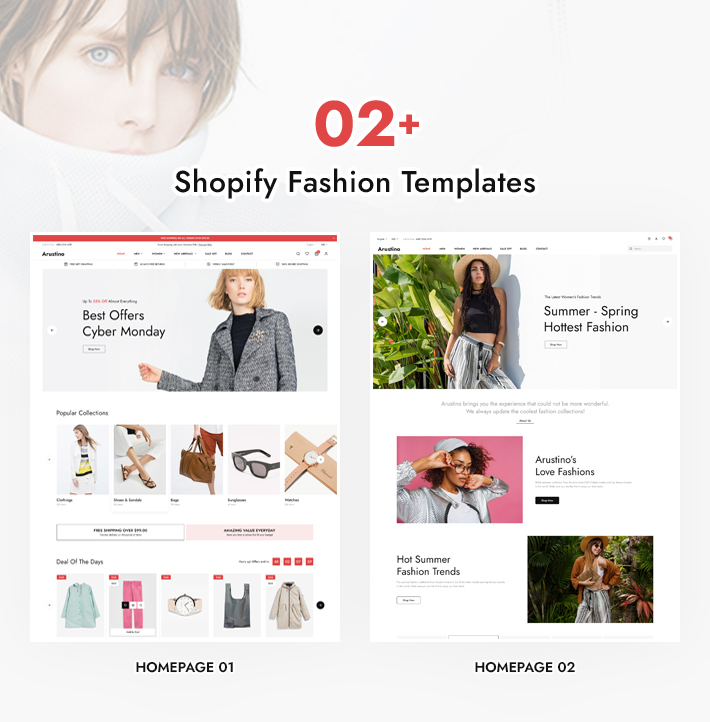 Arustino - Fashion & Accessories Store Shopify Theme