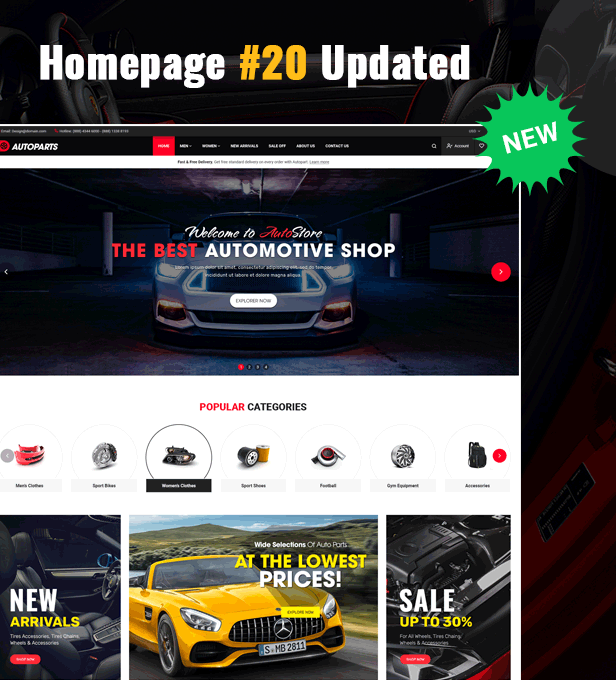 Auto Parts & Car Accessories Shopify Theme in 2023