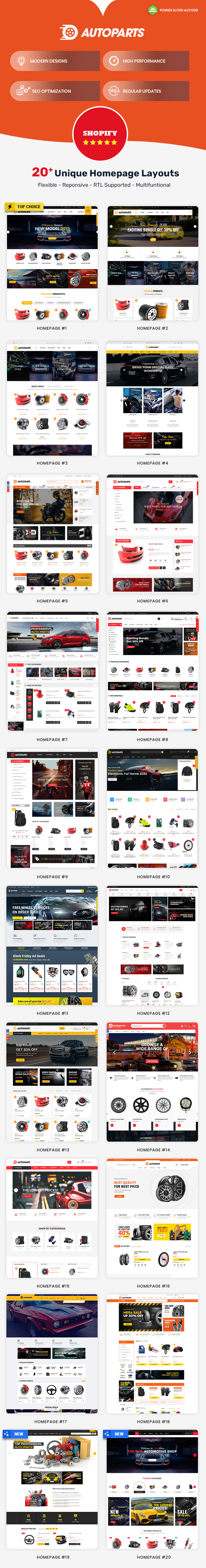 AutoParts -  Multipurpose Responsive Fashion  Shopify Theme with Sections