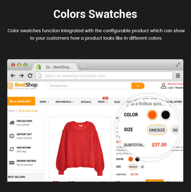 BestShop -  Multipurpose Responsive Shopify Theme with Sections