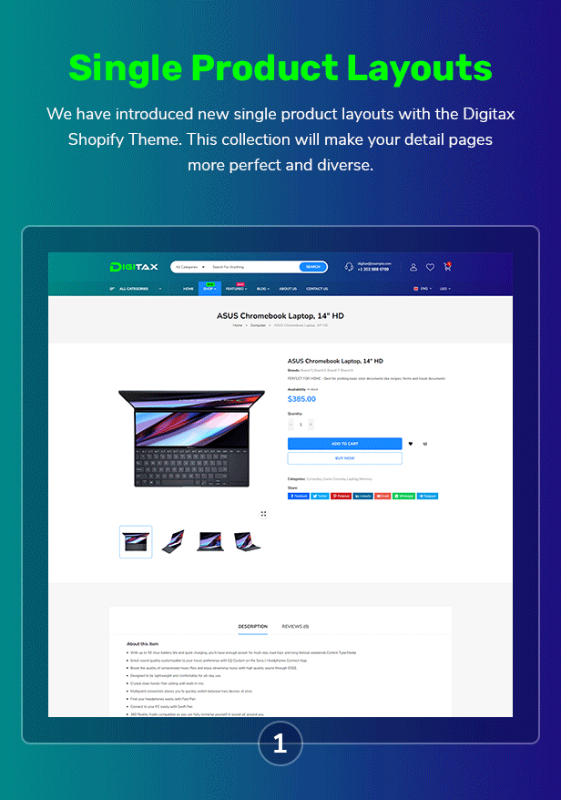 Digitax - Digital & Technology Store Shopify 2.0 Responsive Theme