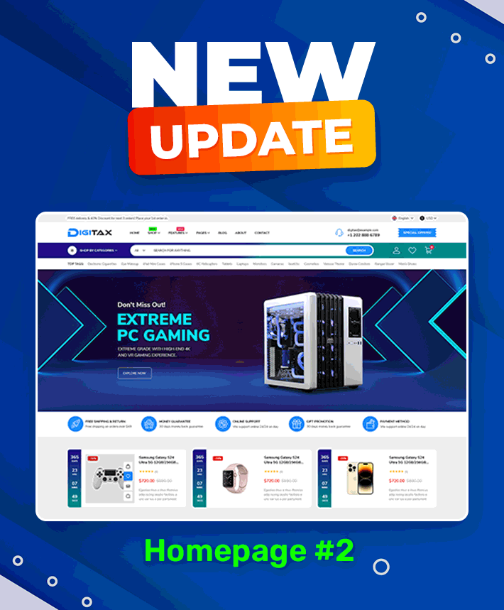 Digitax - Digital & Technology Store Shopify 2.0 Responsive Theme