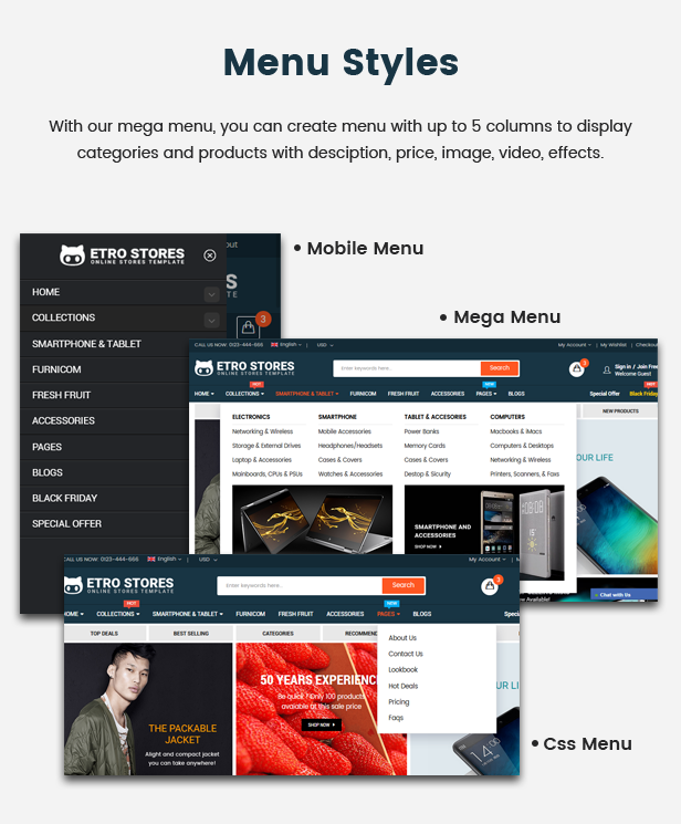 EtroStore - Multipurpose Responsive Shopify Theme