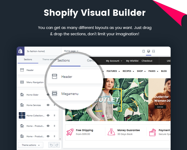 Ss Fashion - Multipurpose Drag & Drop Sectioned Shopify Theme