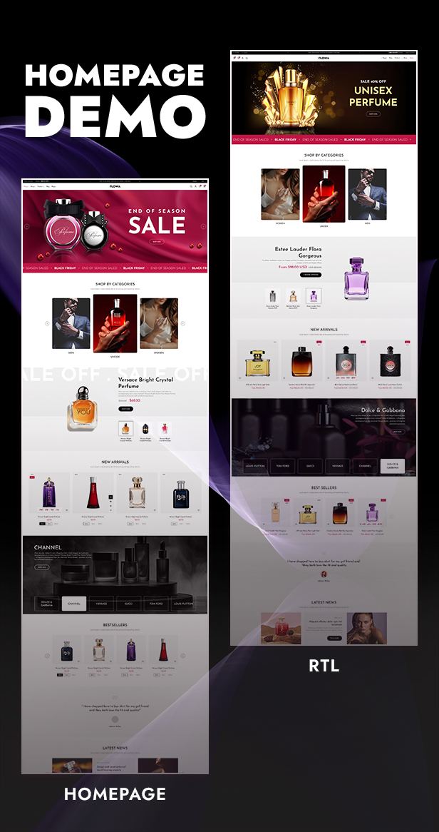 Flowa – Perfume & Fragrance Shopify Theme