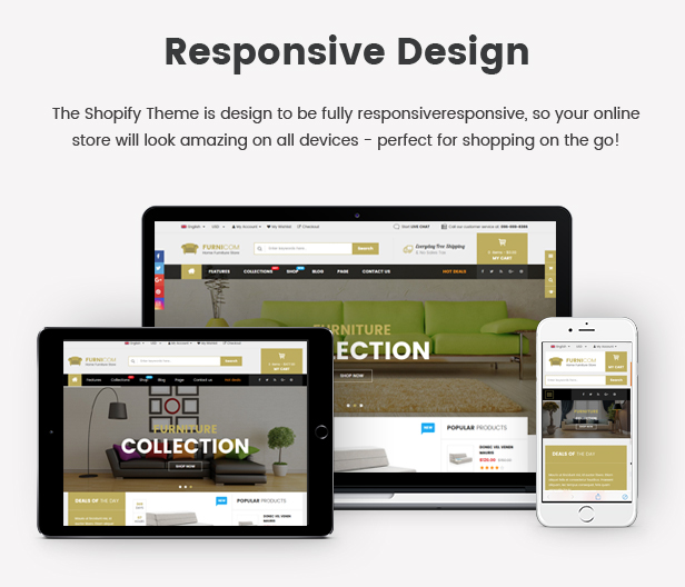 Furnicom - Responsive Drag & Drop Shopify Furniture Theme