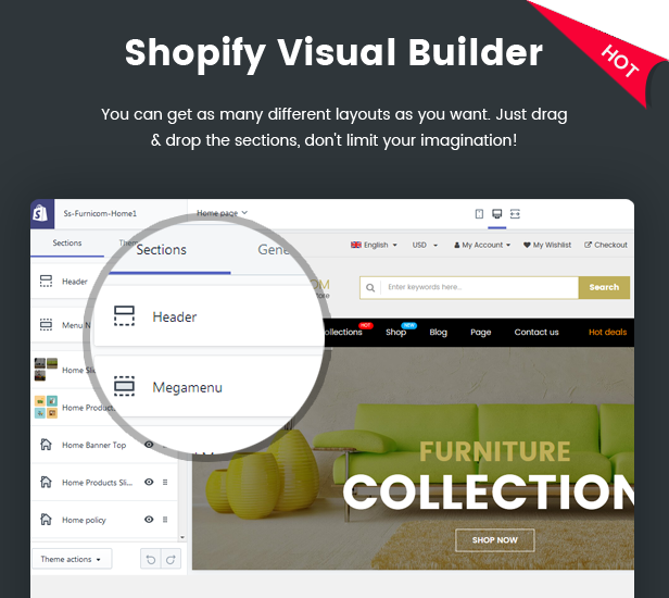 Furnicom - Responsive Drag & Drop Shopify Furniture Theme