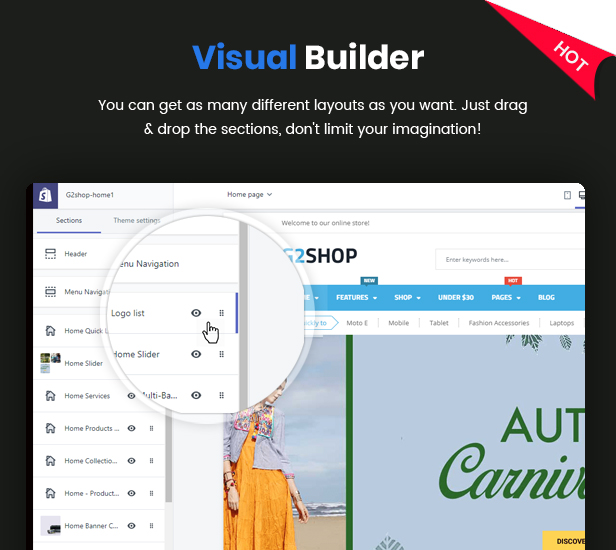 G2Shop -  Multipurpose Responsive Shopify Theme with Sections