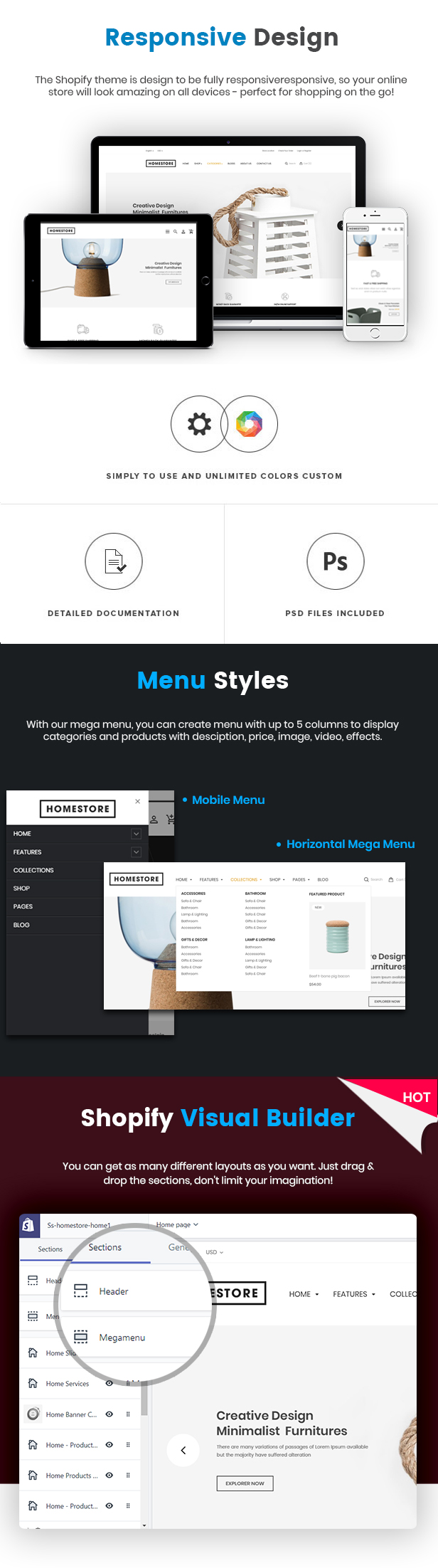 HomeStore -  Multipurpose Responsive Shopify Theme with Sections