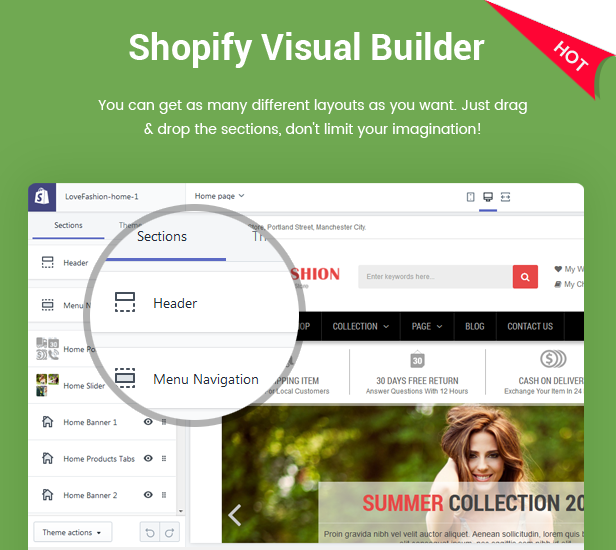 LoveFashion - Responsive Multipurpose Sections Drag & Drop Builder Shopify Theme