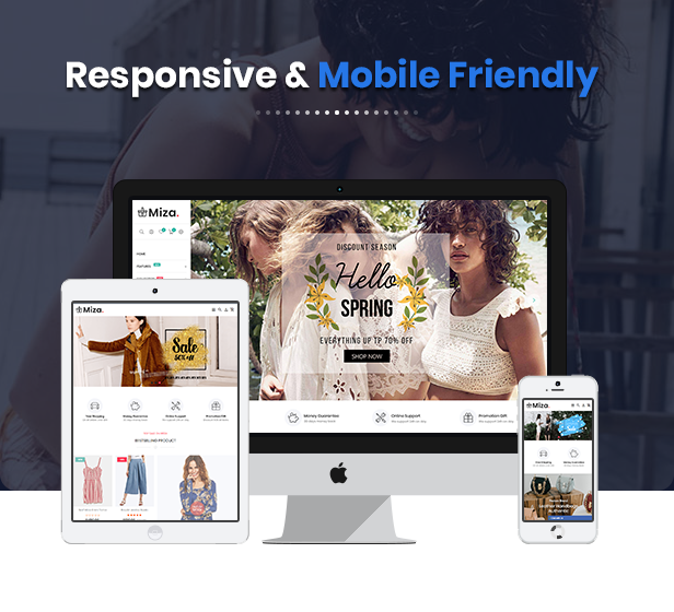 MiZa -  Multipurpose Responsive Fashion  Shopify Theme with Sections