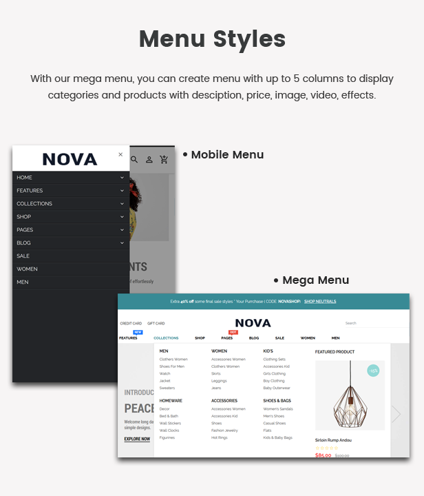 Nova - Multipurpose Drag & Drop Shopify Responsive Theme