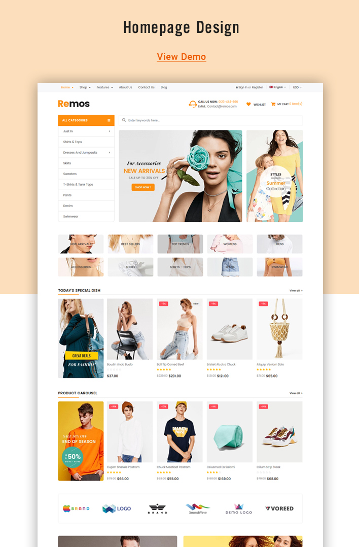 Ss Remos - Free Responsive Shopify Sections Theme