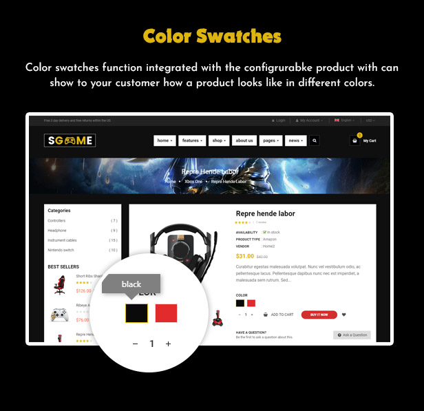 Responsive Games Shopify Theme 