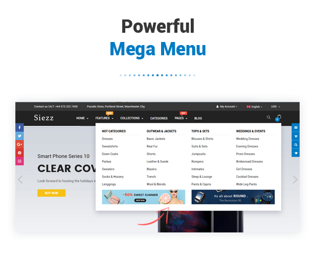 Siezz - Advanced Drag & Drop Responsive Shopify Theme