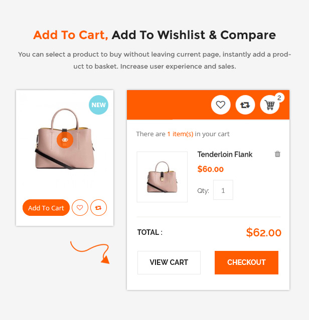 Responsive Prestashop Store Theme - Add to cart