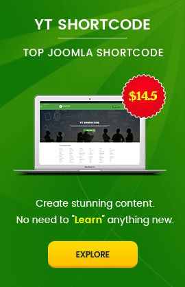 YT Shortcode - Joomla Plugin