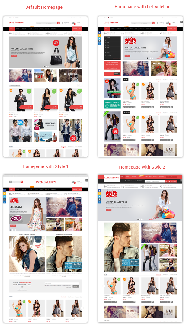 Love Fashion - Homepage Styles