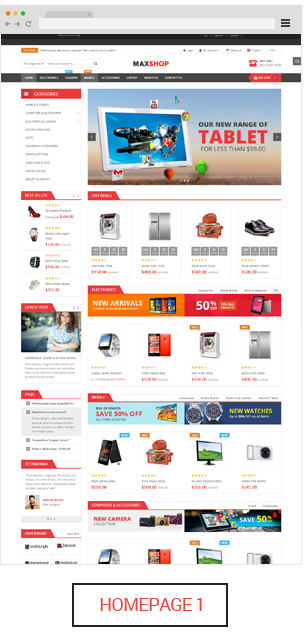 Maxshop - Homepage