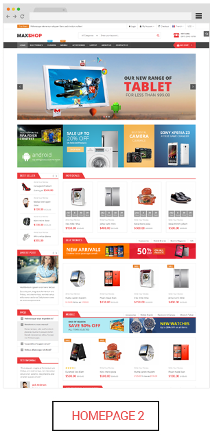 Maxshop - Homepage