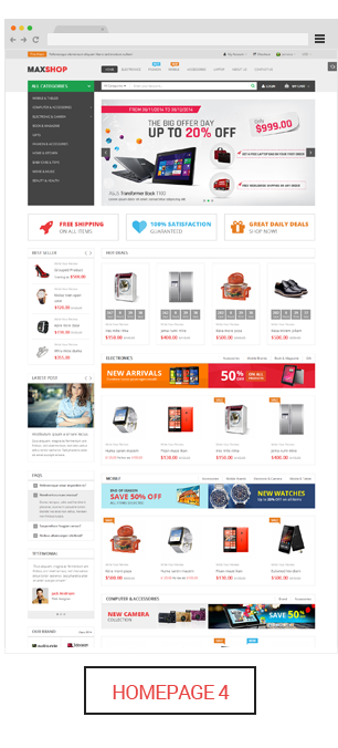 Maxshop - Homepage