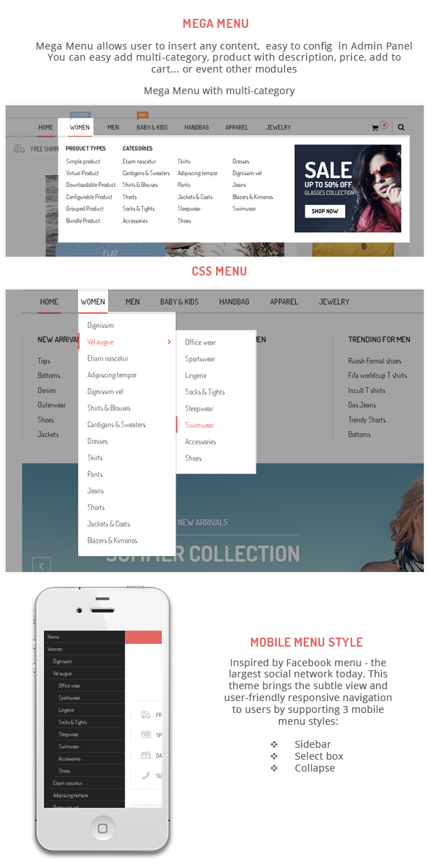 Style - Menu styles