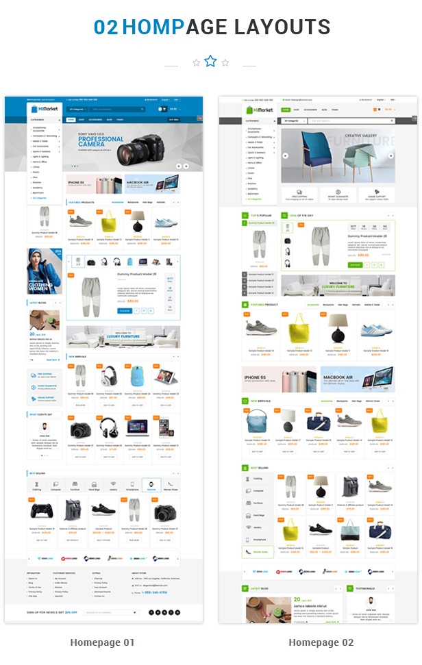 Responsive Technology WooCommerce WordPress Theme - Homepage