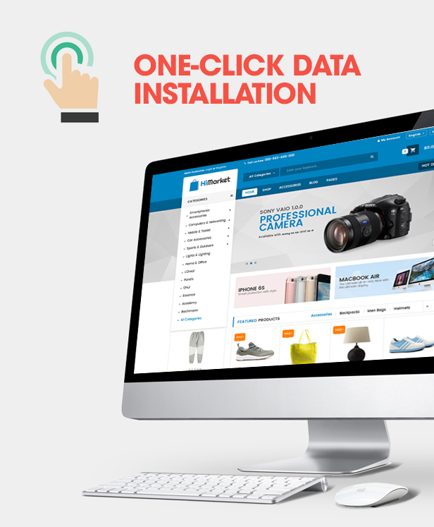 Responsive Technology WooCommerce WordPress Theme One-click installation