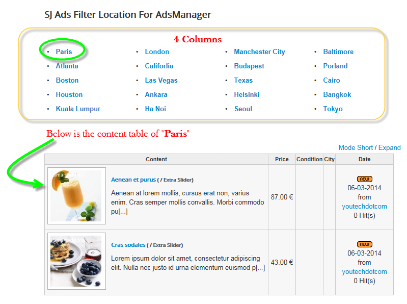 SJ Filter Location for AdsManager