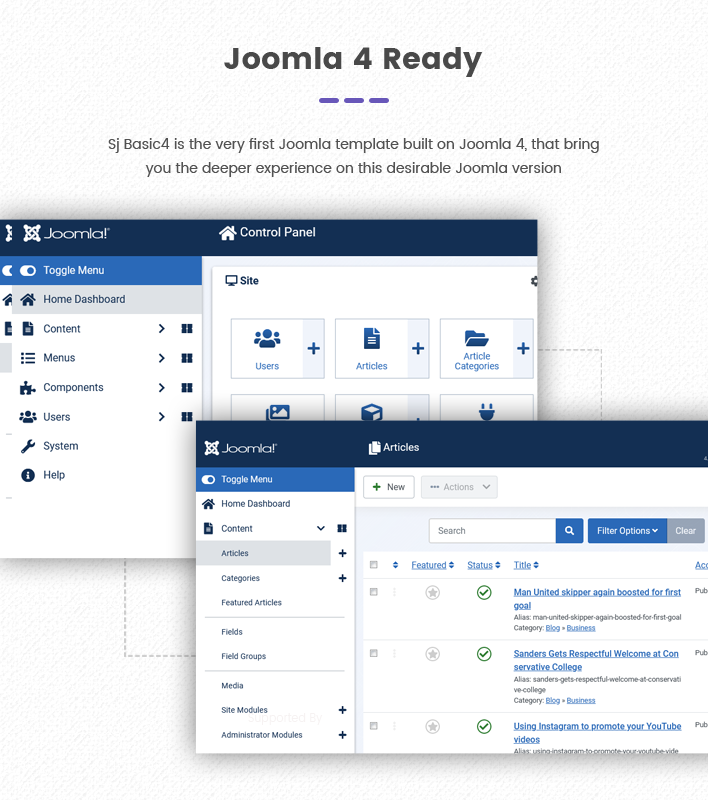 Sj Basic4 Responsive Free Joomla 4 Template