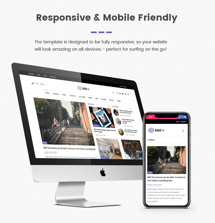 Sj Basic4 - Responsive Free Joomla 4 Template