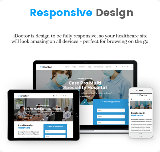 Sj iDoctor - Responsive Joomla Doctor, Clinic & Healthcare Template