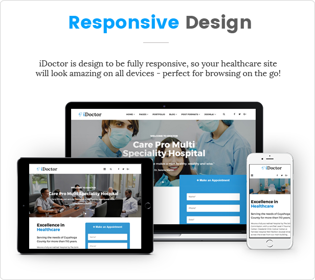 Sj iDoctor - Responsive Joomla Doctor, Clinic & Healthcare Template