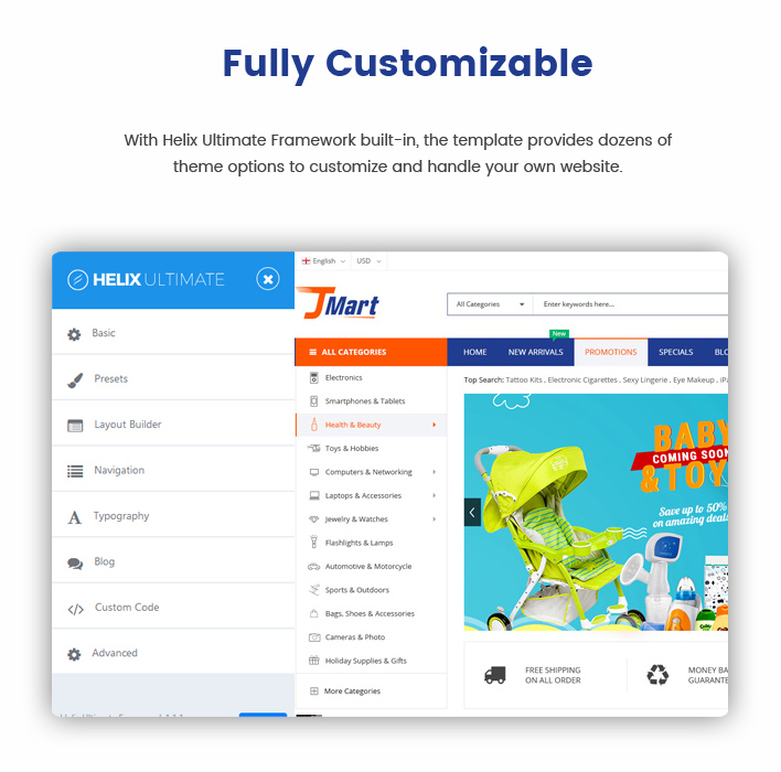 Sj JMart - Elegant JoomShopping eCommerce Joomla Template