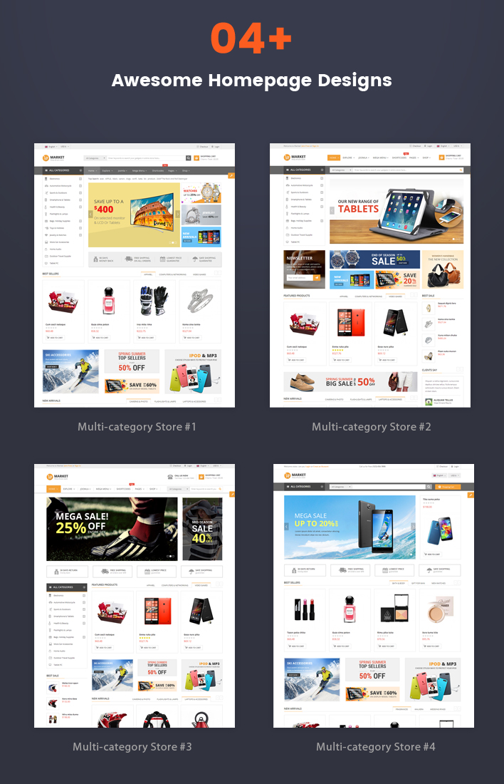 Sj Market - Responsive Joomla eCommerce VirtueMart 3 Template