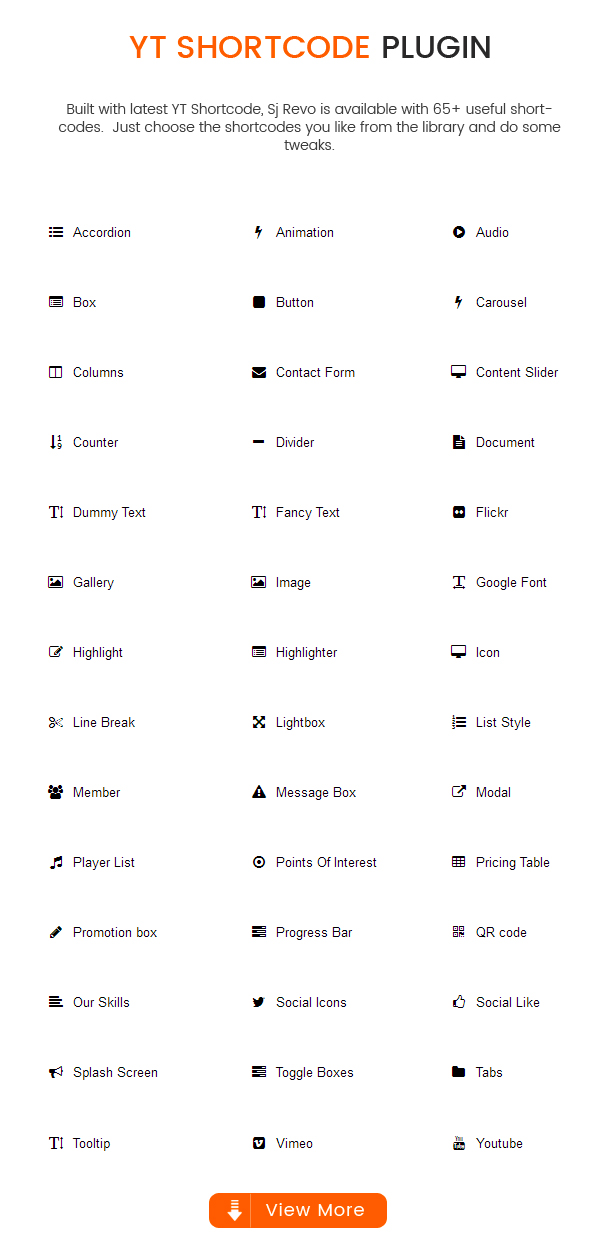 Shortcodes