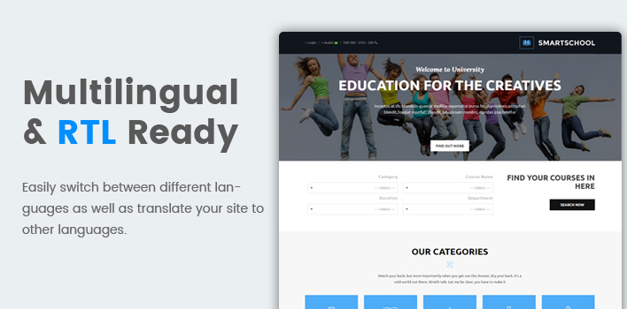 Sj SmartSchool - Responsive School, Education Joomla Template