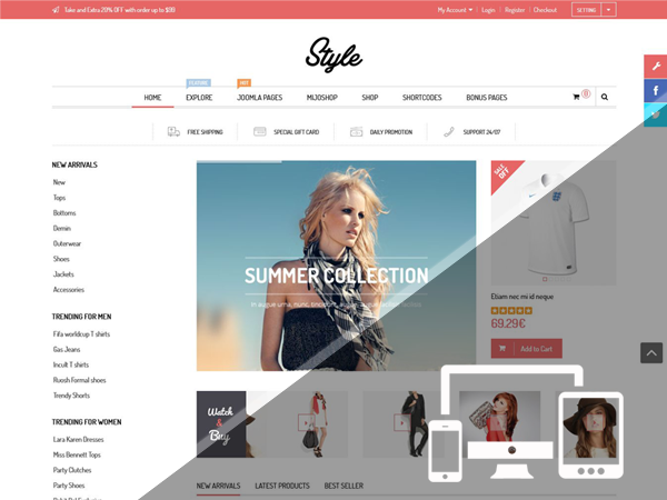 SJ Style - Fully Responsive