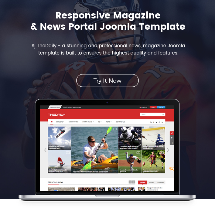 SJ TheDaily - Responsive Joomla  News Magazine Portal Template