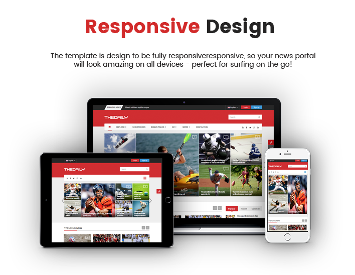 SJ TheDaily - Responsive Joomla  News Magazine Portal Template