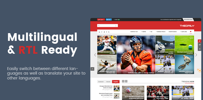 SJ TheDaily - Responsive Joomla  News Magazine Portal Template