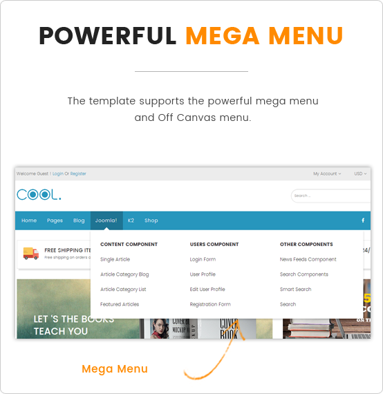 mega menu