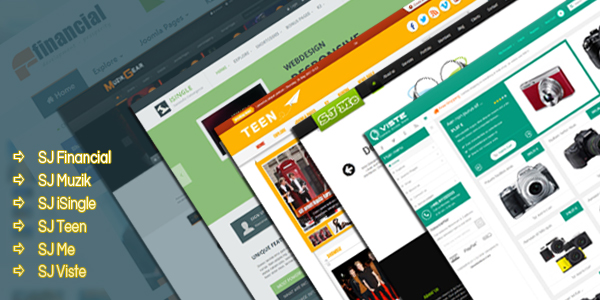 6 Joomla Templates - Updated new versions