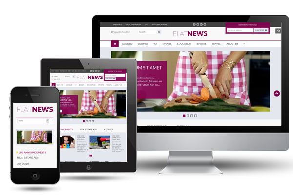  SJ Flat News - Fully Responsive