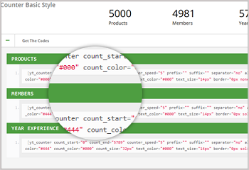 counter shortcode